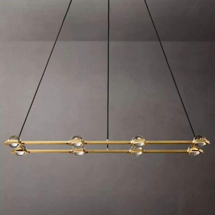 Eclatant Rectangular Chandelier 54" - King Lamps