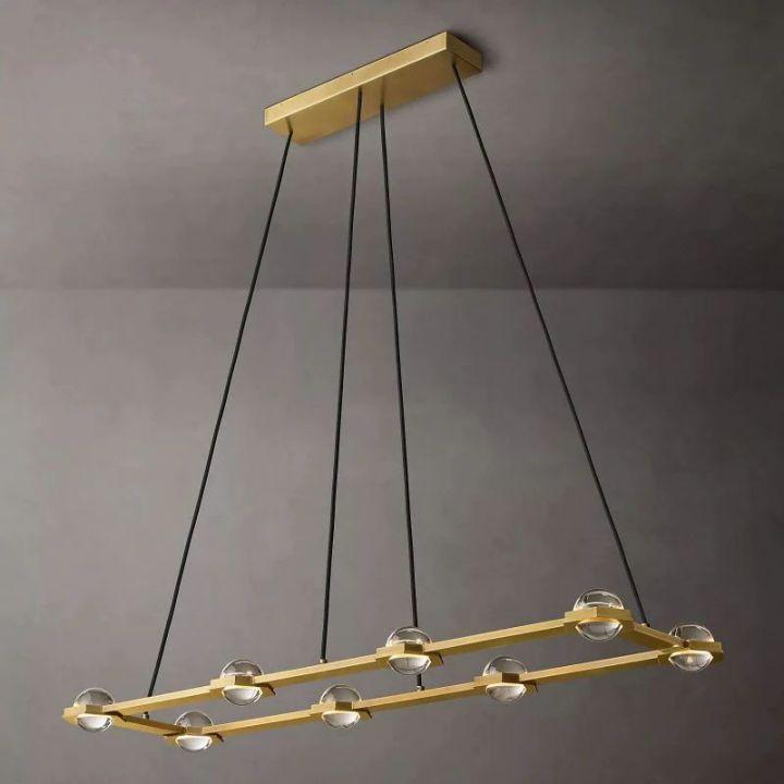 Eclatant Rectangular Chandelier 54" - King Lamps