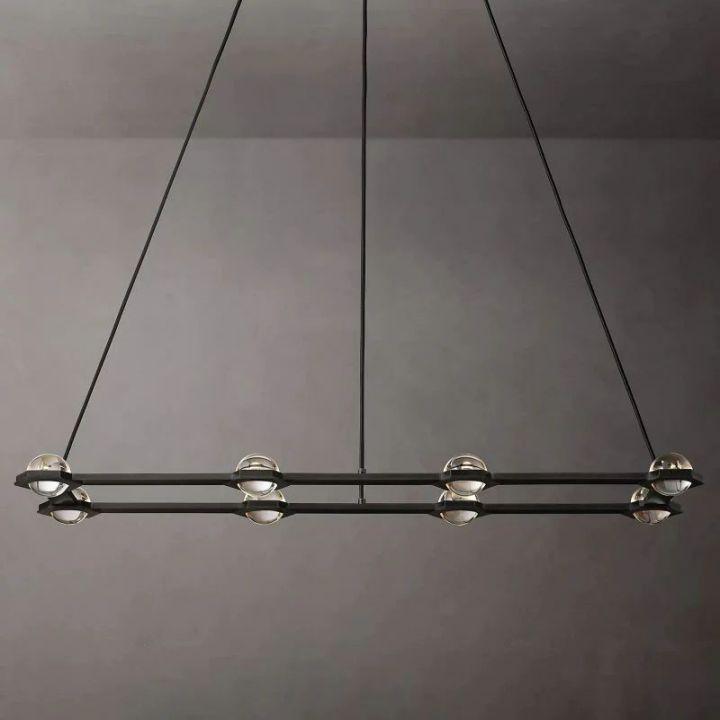 Eclatant Rectangular Chandelier 54" - King Lamps
