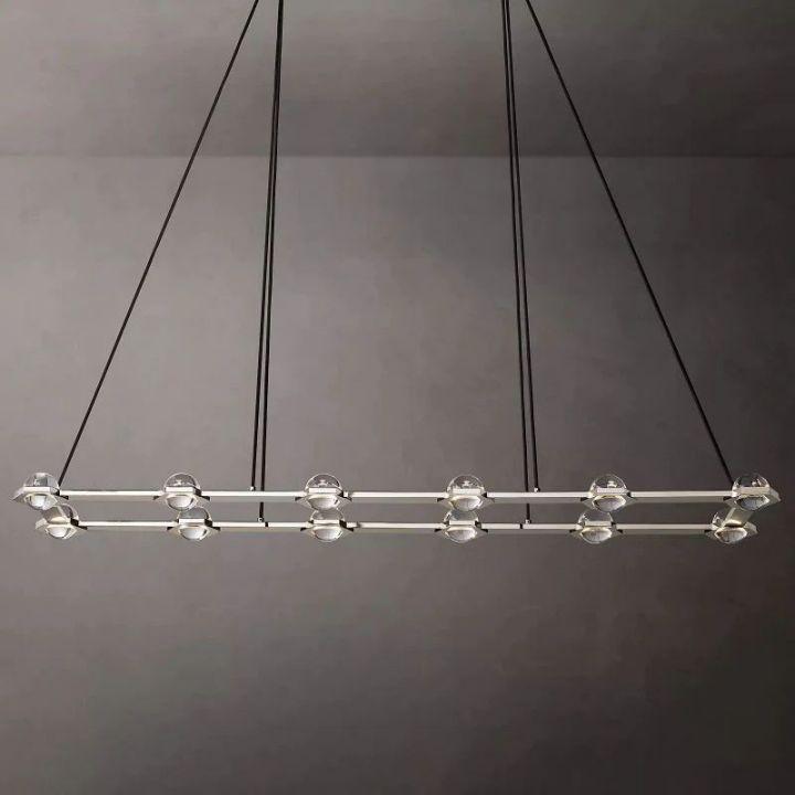 Eclatant Rectangular Chandelier 72" - King Lamps