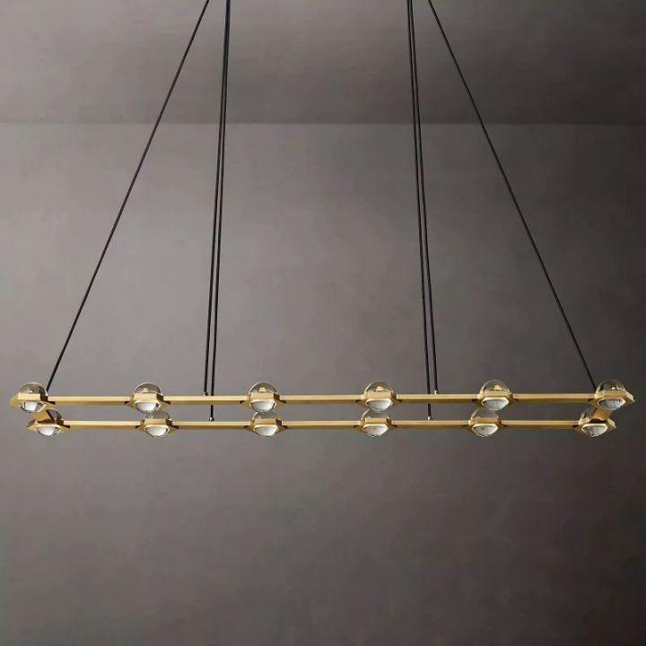 Eclatant Rectangular Chandelier 72" - King Lamps