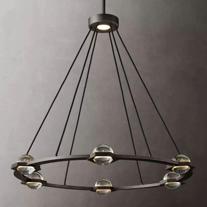 Eclatant Round Chandelier 36" - King Lamps