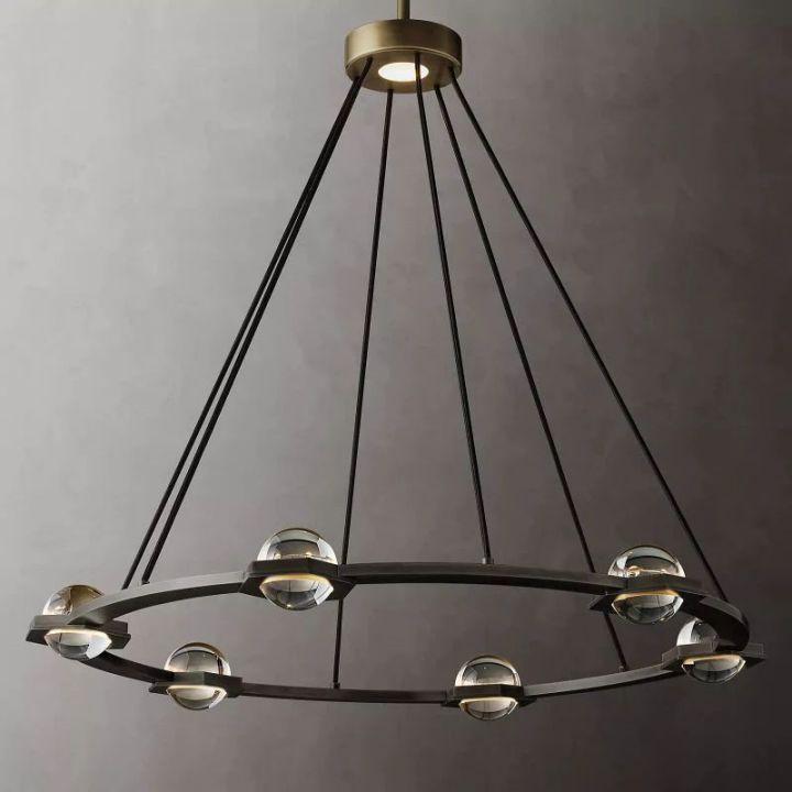 Eclatant Round Chandelier 36" - King Lamps