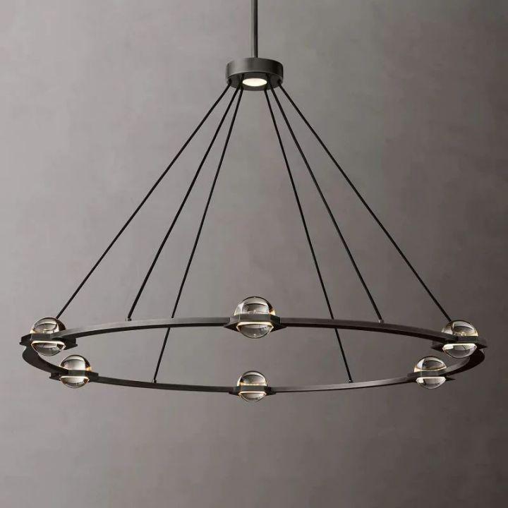 Eclatant Round Chandelier 48" - King Lamps