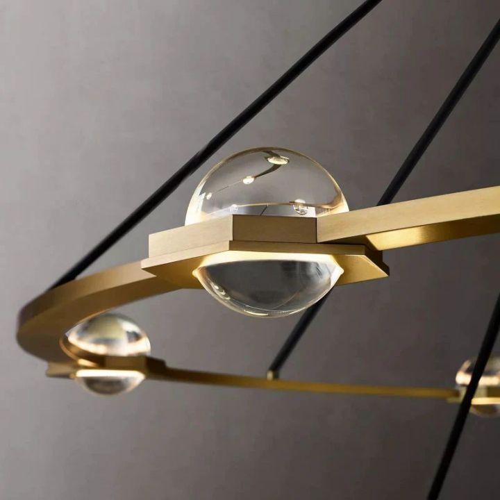 Eclatant Two-Tier Round Chandelier 60" - King Lamps