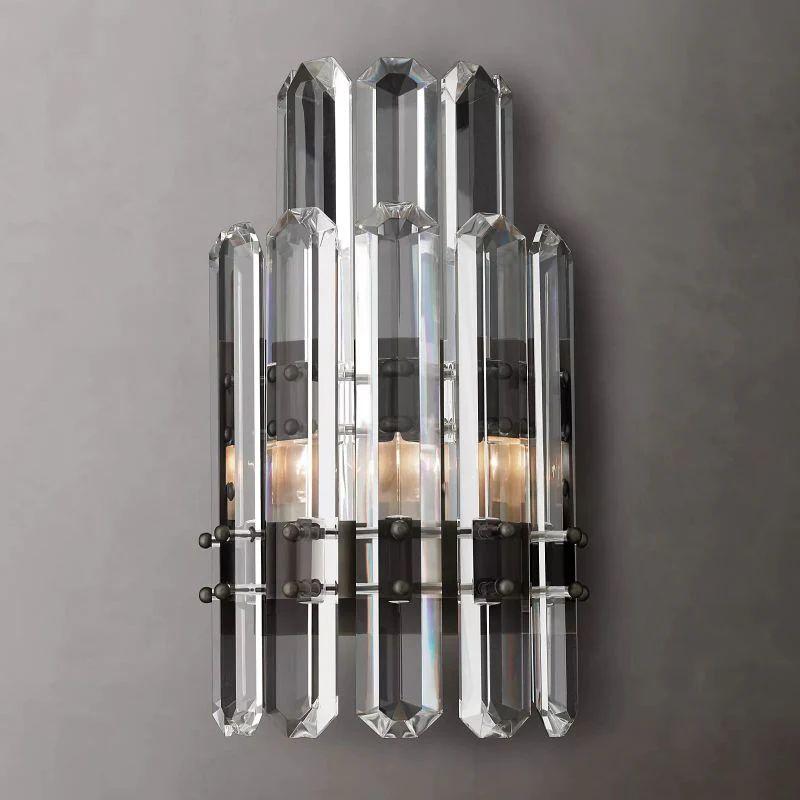 Bonnington Prism Crystal 2-Tier Wall Sconce - King Lamps