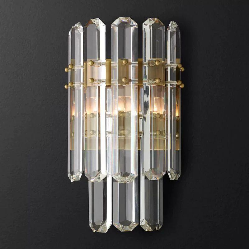 Bonnington Prism Crystal 2-Tier Wall Sconce - King Lamps