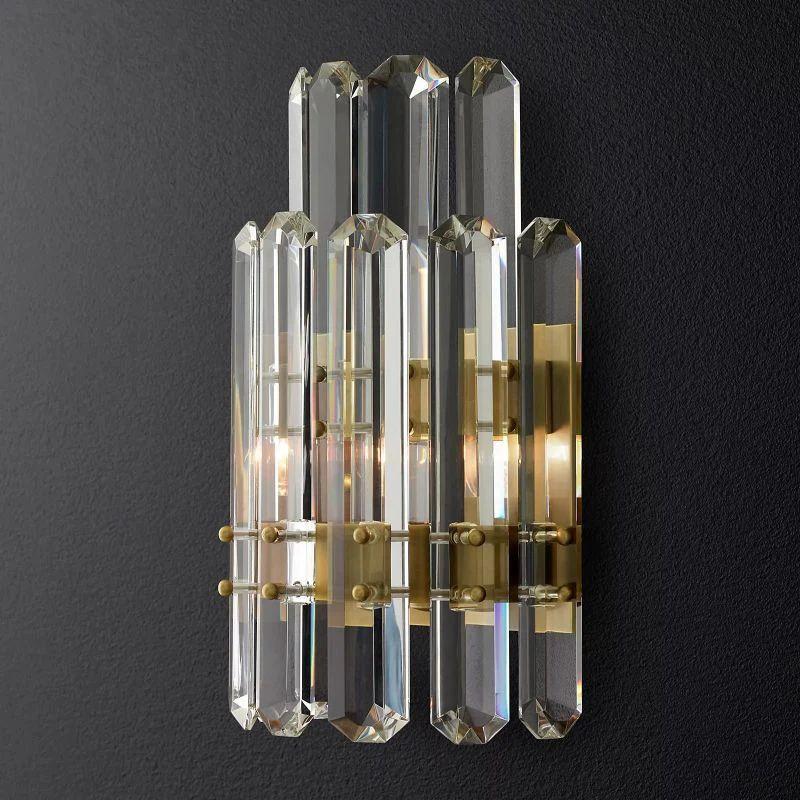 Bonnington Prism Crystal 2-Tier Wall Sconce - King Lamps