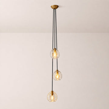 Bubora Clear Glass Cascade Pendant