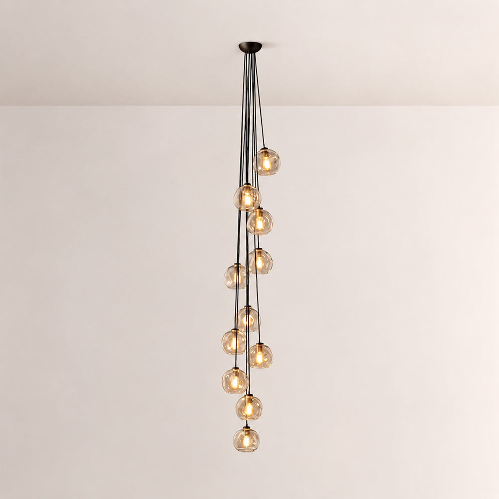 Bubora Clear Glass Cascade Pendant