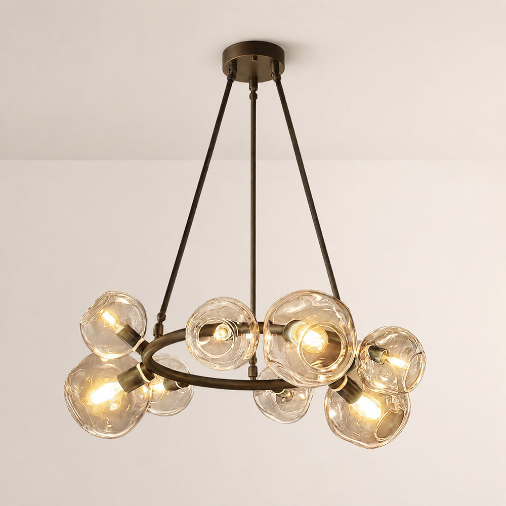 Bubora Clear Glass Round Chandelier