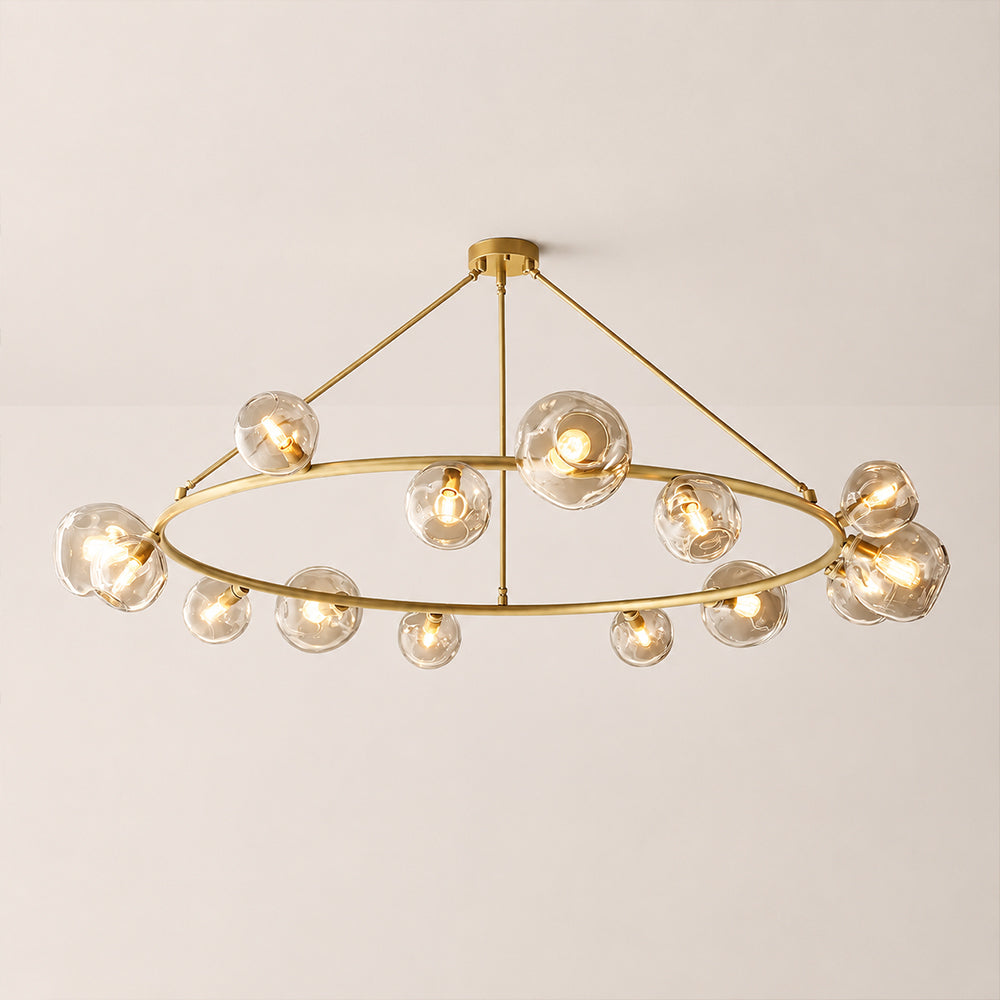 Bubora Clear Glass Round Chandelier