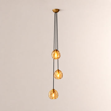 Bubora Smoke Glass Cascade Pendant