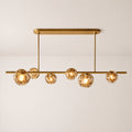 Bubora Smoke Glass Linear Chandelier