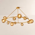 Bubora Smoke Glass Round Chandelier