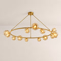 Bubora Smoke Glass Round Chandelier
