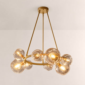 Bubora Smoke Glass Round Chandelier