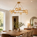 Bubora Smoke Glass Round Chandelier