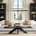 Peralta Black Round Chandelier 36