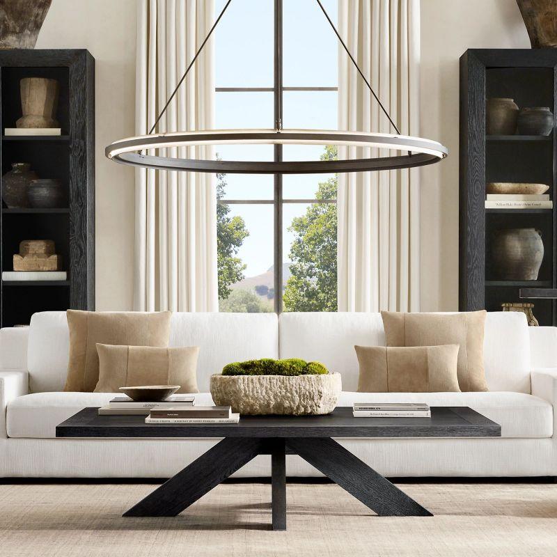 Peralta Black Round Chandelier 36"/48"/60" - King Lamps