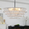 Amor 4-Tier Ghiaccio Glass Round Chandelier 36