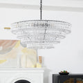 Amor 4-Tier Ghiaccio Glass Round Chandelier 36