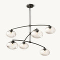 Cabrette Clear Glass Mobile Round Chandelier - King Lamps