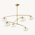 Cabrette Clear Glass Mobile Round Chandelier - King Lamps