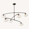Cabrette Clear Glass Mobile Round Chandelier - King Lamps