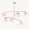 Cabrette Clear Glass Mobile Round Chandelier - King Lamps