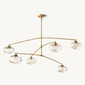 Cabrette Clear Glass Mobile Round Chandelier - King Lamps
