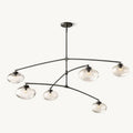 Cabrette Clear Glass Mobile Round Chandelier - King Lamps