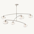 Cabrette Clear Glass Mobile Round Chandelier - King Lamps