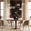 Cabrette Clear Glass Mobile Round Chandelier - King Lamps