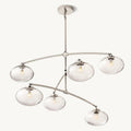 Cabrette Clear Glass Mobile Round Chandelier - King Lamps