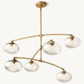 Cabrette Clear Glass Mobile Round Chandelier - King Lamps