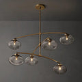 Cabrette Clear Glass Mobile Round Chandelier - King Lamps