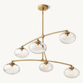Cabrette Clear Glass Mobile Round Chandelier - King Lamps