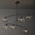 Cabrette Clear Glass Mobile Round Chandelier - King Lamps