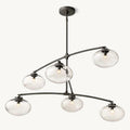 Cabrette Clear Glass Mobile Round Chandelier - King Lamps