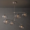 Cabrette Clear Glass Mobile Round Chandelier - King Lamps