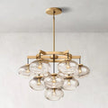 Cabrette Round Glass Chandelier 36