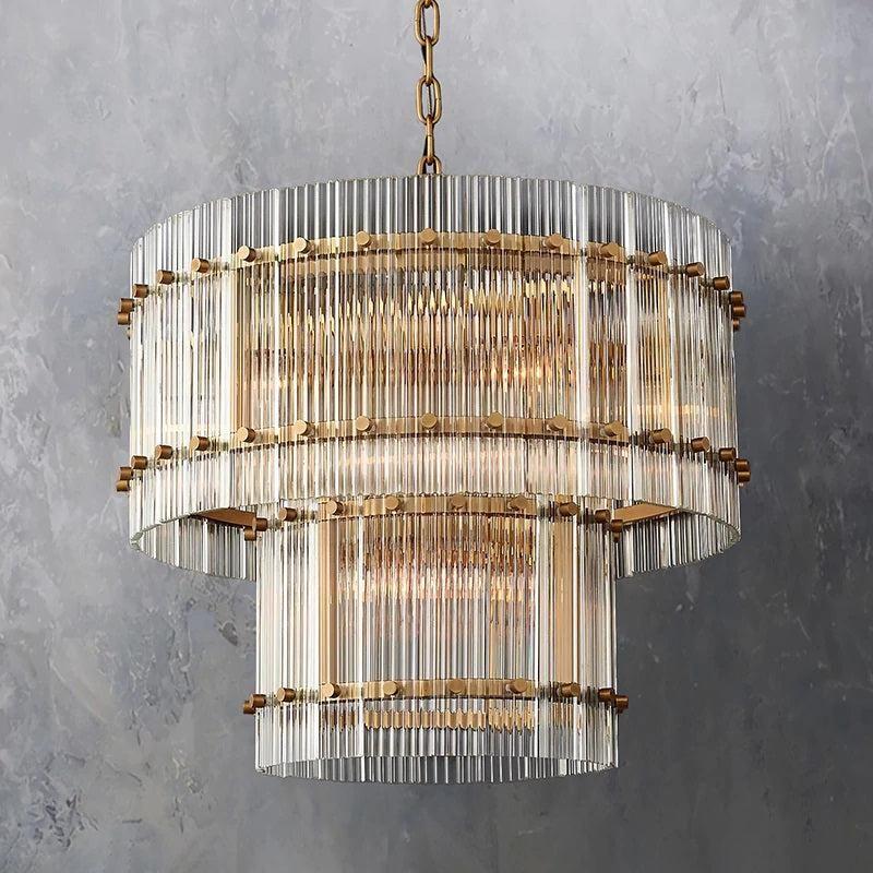 San Marco Two-tier Luxury Round Chandelier 22" - King Lamps