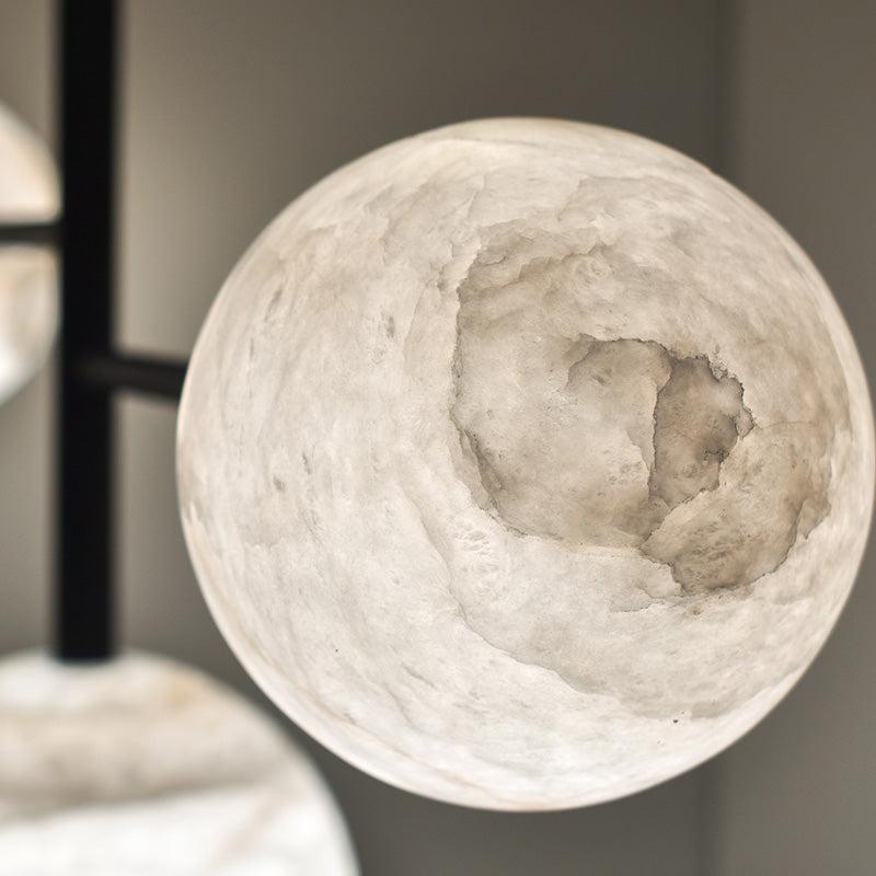 Carol Sphere Delight - Modern Artistic Alabaster Chandelier Light - King Lamps