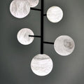Carol Sphere Delight - Modern Artistic Alabaster Chandelier Light - King Lamps