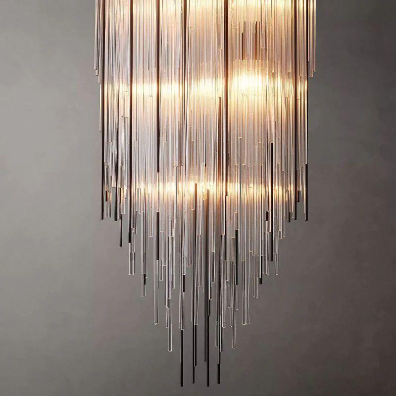 Cascade Crystal Square Chandelier 21" - King Lamps