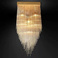 Cascade Crystal Square Chandelier 30