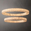 Rivage 2-Tier Round Calcite Chandelier 60