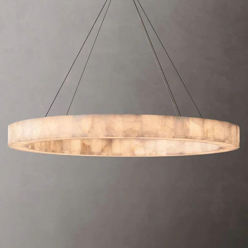 Rivage Calcite Round Chandelier 31"40"60" - King Lamps
