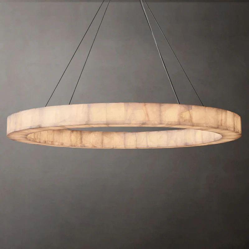 Rivage Calcite Round Chandelier 31"40"60" - King Lamps